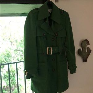 Green Calvin Klein coat